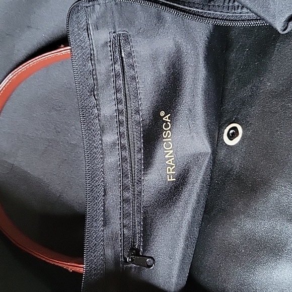 Francisca black, foldable tote/travel bag - Picture 7 of 9